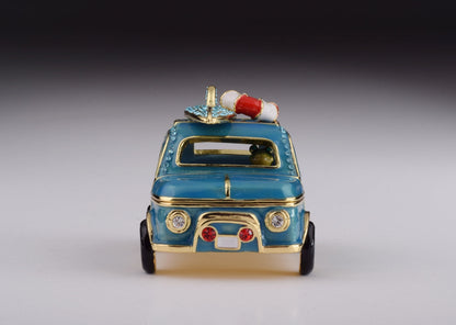 Blue Surfing Car with Surfboard-2